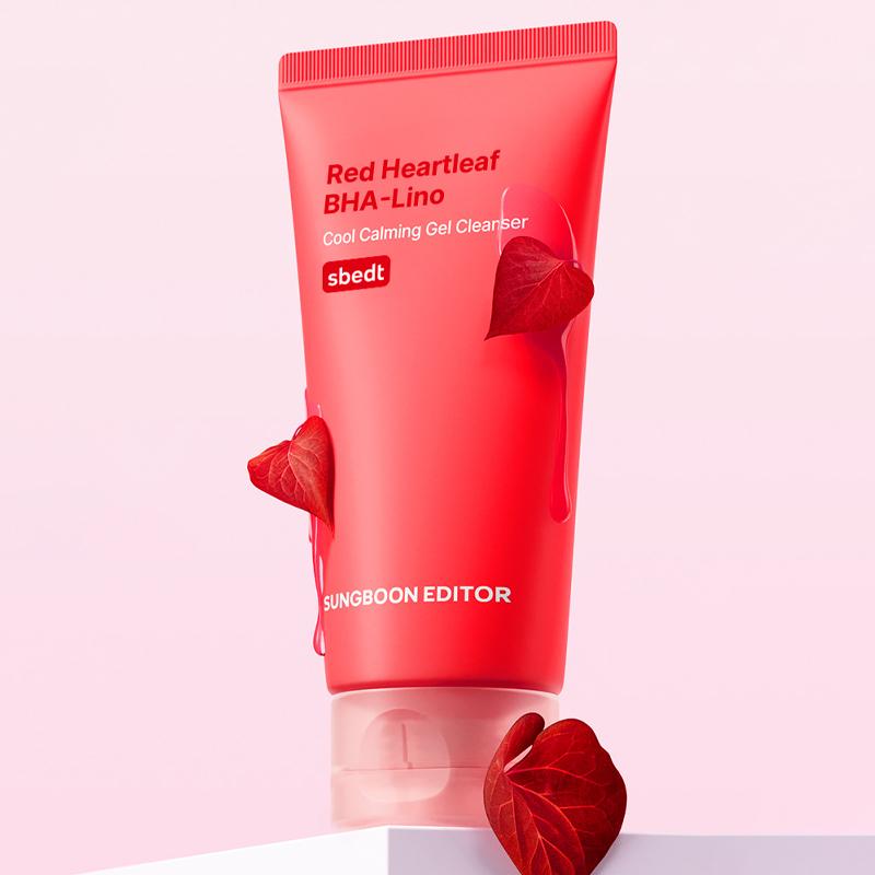SUNGBOON EDITOR Red Heartleaf BHA-Lino Cool Calming Gel Cleanser 120g