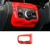 Trim ABS Headlight Switch Control Frame Red For Benz A-Class CLA -