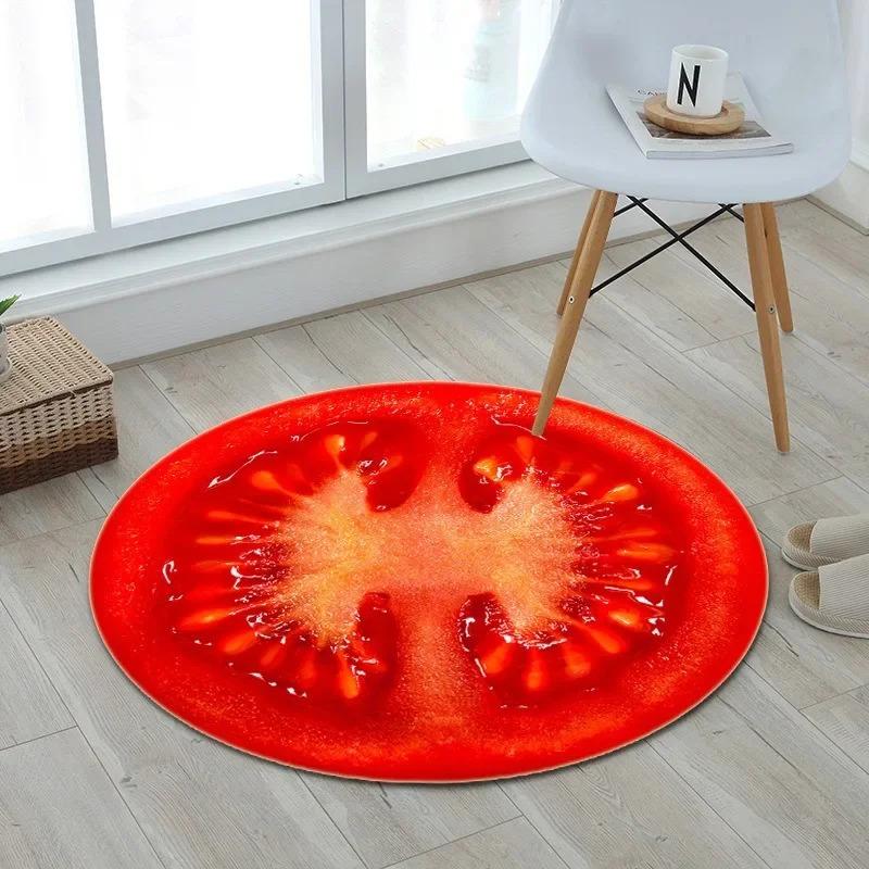 Fun Race Track Round Rug Soft Playful Floor Mat for Kids Room Living Room or Under Swivel Chair  Living Room Decoration Bedroom