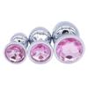 3pcs/Set Small Medium Big Stainless Steel Metal Anal Plug Dildo Sex Toys Products Butt Plug Gay Anal Beads