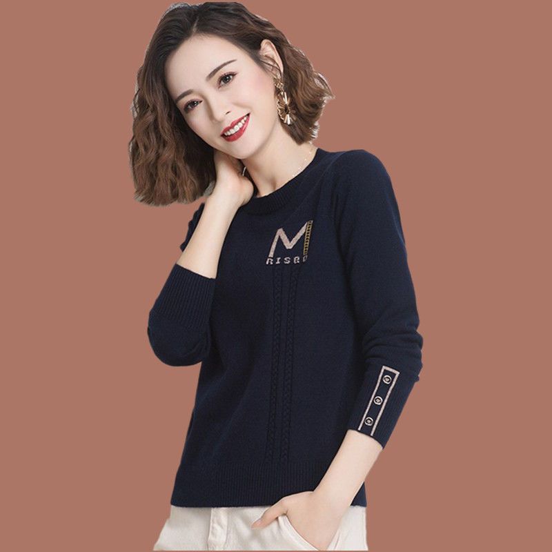 Knitwear Autumn Long-sleeved Tops, All-match Bottoming Shirts, Women's Spring, Autumn and Winter Women's Sweaters