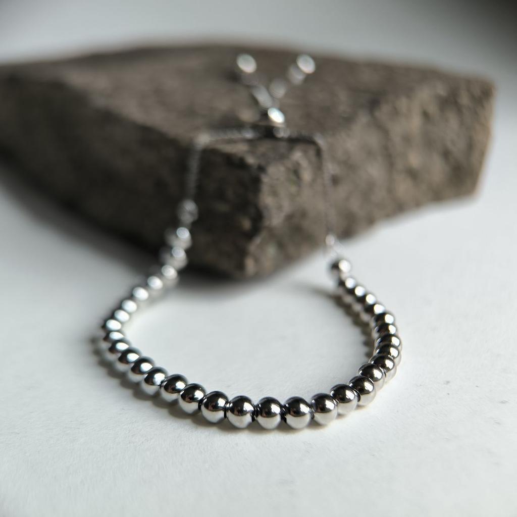 Серебряный браслет с без камней, вес изделия 4,6 гр (2183839)