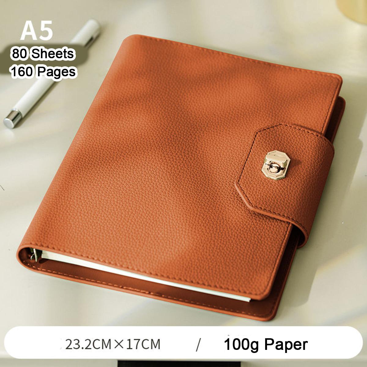 

Мягкая кожаная тетрадь формата А5 с пряжкой для студента, деловой блокнот с отрывными листами, ежедневник, журнал для записей рабочих совещаний, журнал путешествий, сменные внутренние страницы A5