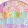 111-1111PCS Cute Stickers Kawaii Cartoon Laser Sticker No repeat for Diary Kid DIY School Students Decoration Stationery