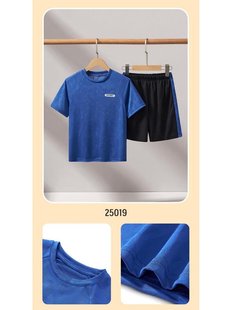 Boys' Ice-Touch Quick-Dry Sports Suit, Ages 2-5.