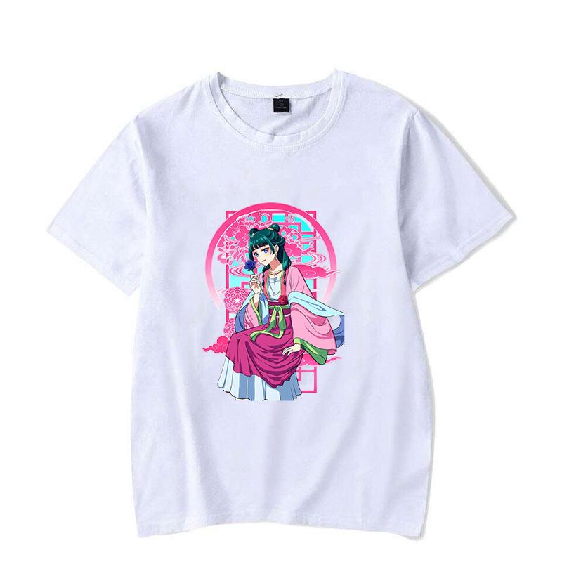 Hot Anime The Apothecary Diaries Maomao Print T-shirt Cool Summer Casual Loose T Shirt Women Men Harajuku Short Sleeve Tops