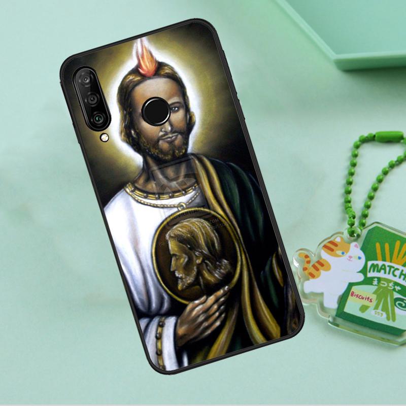 San Judas For Huawei Nova 12i 12s 7i 8i 11i 9 10 SE Y90 Y60 Y70 Y72 Y61 Y91 P30 P40 Lite P60 Pro Case