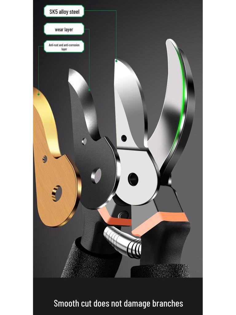 SK5 Heavy-Duty Stainless Steel Gardening Shears - Labor-Saving Pruning Tool for Branches, Free Shipping Included