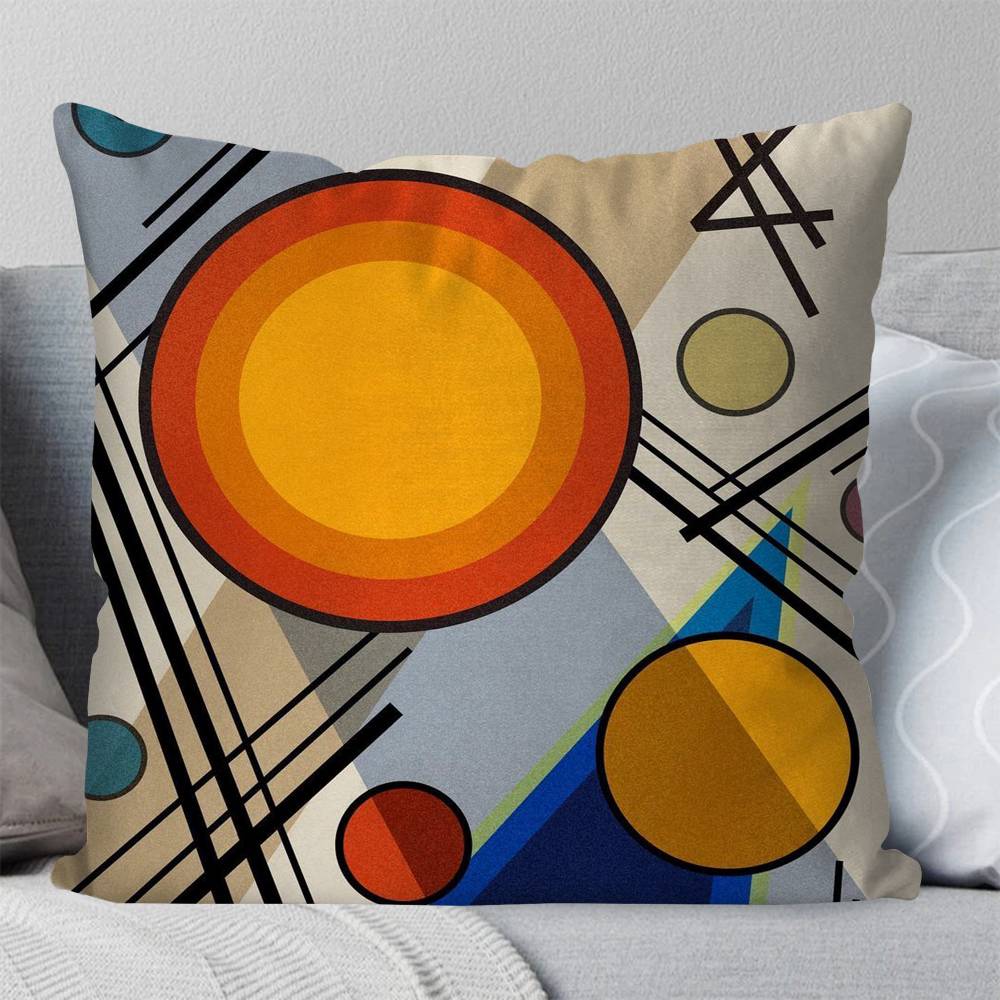 Abstract Geometric Pillow Case Fashion Square Pillowcase Bedroom Sofa Room Ins Decoration Leisure
