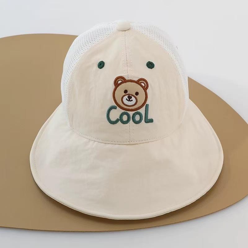 Summer Baby Sun Cap Baby Sun Hat For Girls And Boys Outdoor Neck Ear Cover Anti Uv Kids Beach Caps Bucket Cap 0-3 Years