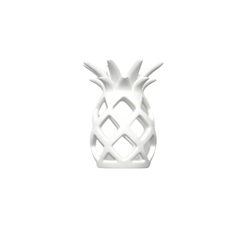 3D Printed Pineapple Sculpture Fruit Shape Hollow Flower Pot Cute Pineapple Flowerpot Table белый