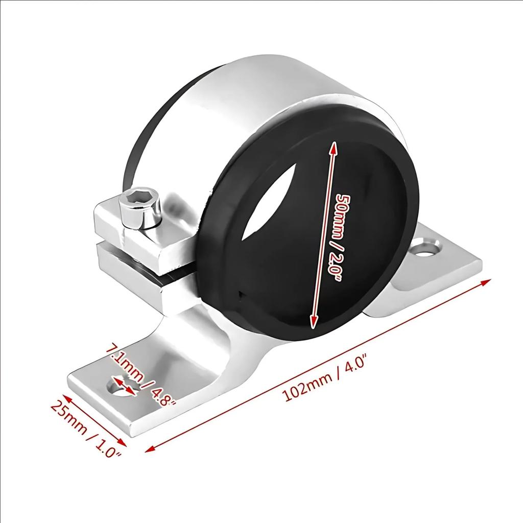 1PC 50mm Aluminum Oil Pump Bracket Universal Fit Lightweight Durable Construction Auto Parts