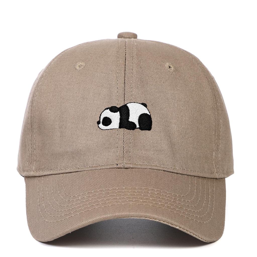 Panda Embroidery Soft Top Baseball Cap for Men and Women - Outdoor Sun Hat Hip Hop Style