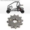 12-Zahn Kettenrad vorne für 530 Kette | 0,8 Zoll/20 mm Welle, 2,36 Zoll/60 mm Ø, Stahlgefertigt, Passend für 125ccm-350ccm Crossbikes, ATVs & Trailbikes