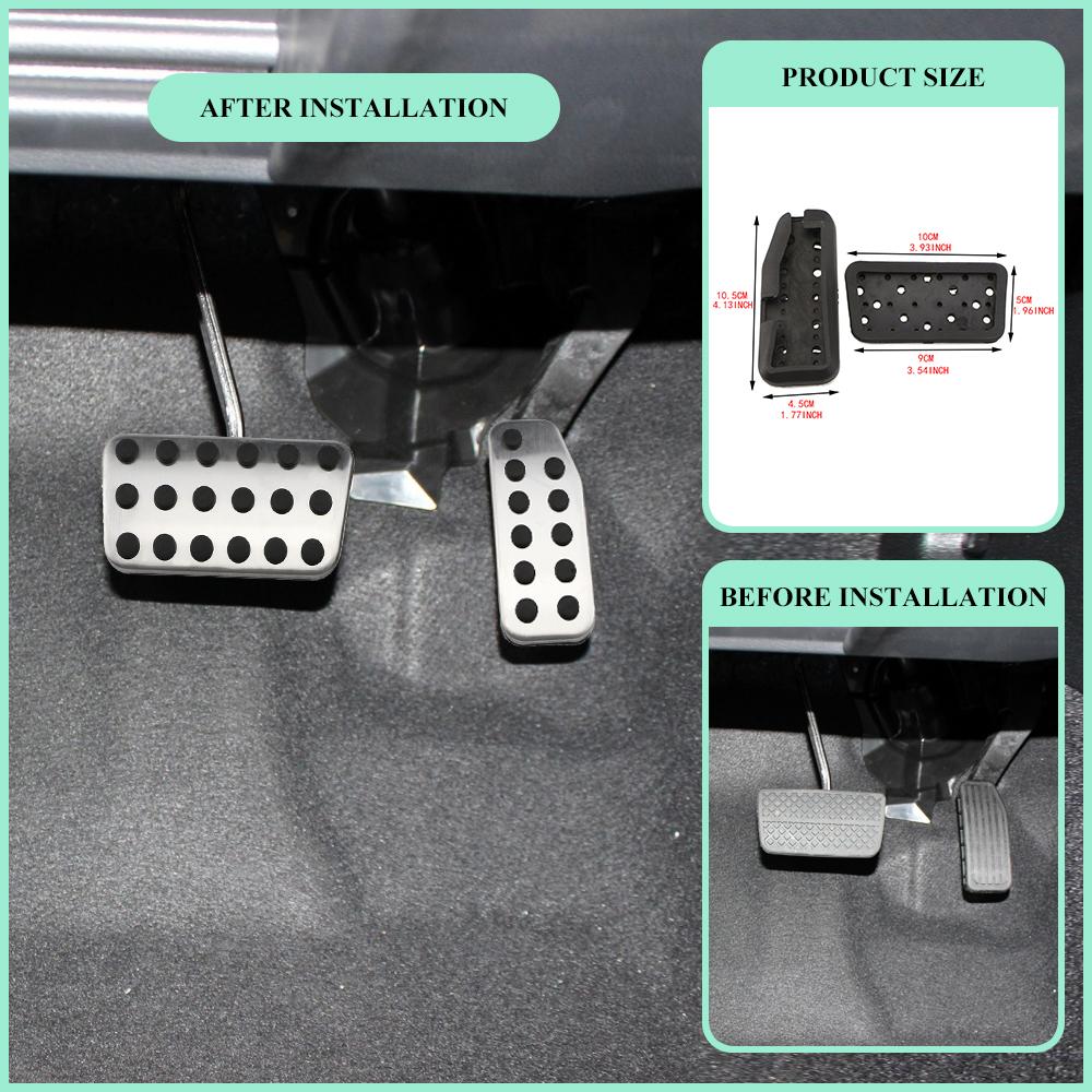 Auto Non-slip Pedal Pad Cover Gas Brake Pedals for Honda FIT 2005 - 2014 Hr-v Vezel 2014-2020 Driver Pedals Replacement Kits