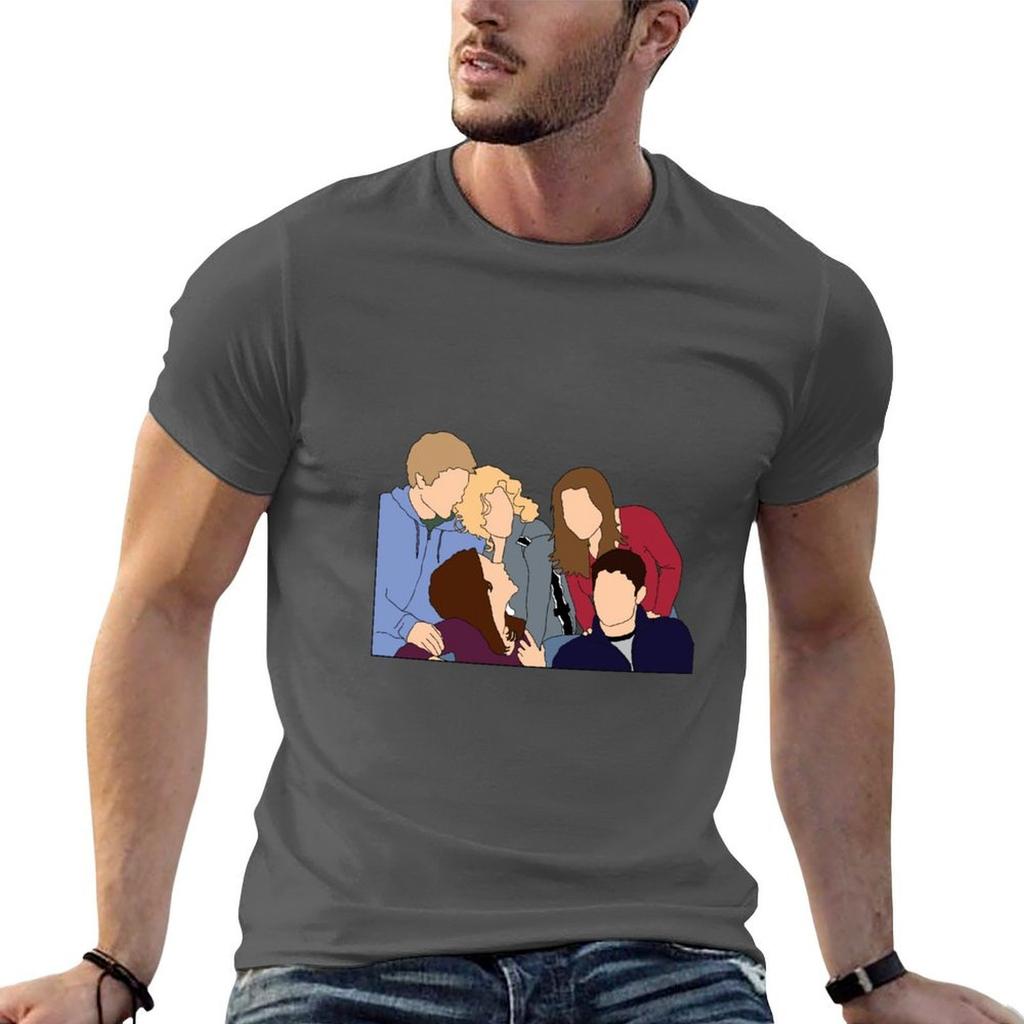 One Tree Hill Cast Group Graphic T-Shirt Casual Everyday Wear T-Shirt