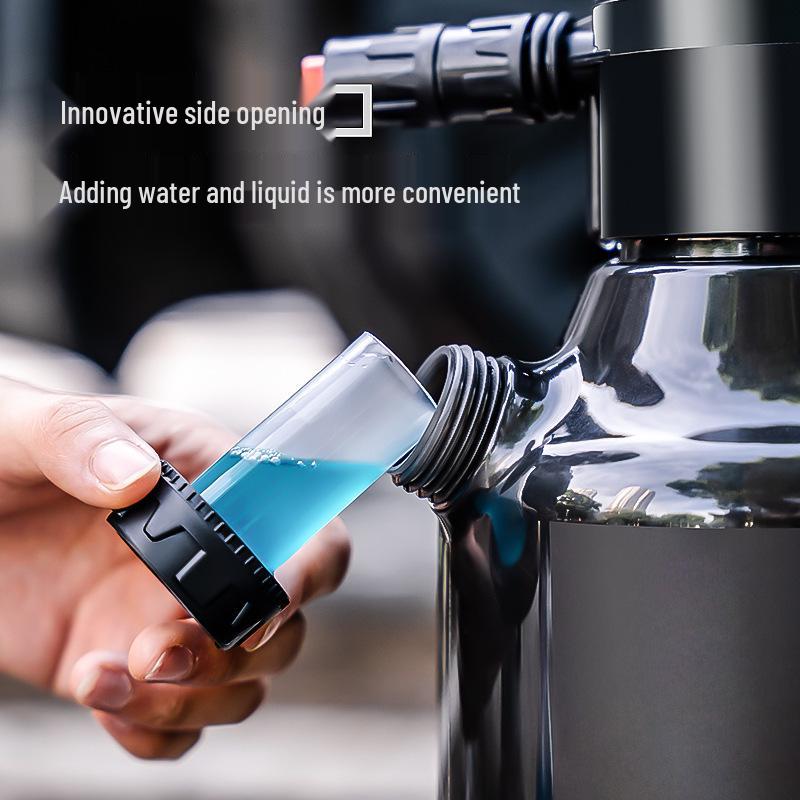 Großer Kapazität Schwarz Transparent Schaumsprüher mit Messbecher für Autowäsche