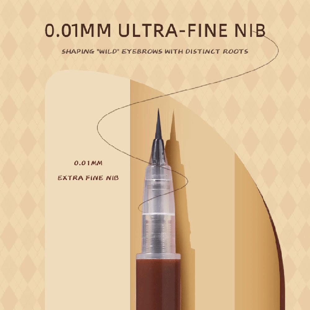 Crayon de tatouage de sourcils liquide, 3/1 MM, tête Ultra fine, étanche, résistant à la sueur, facile à colorer, maquillage cosmétique pour les yeux, 0.01 pièces