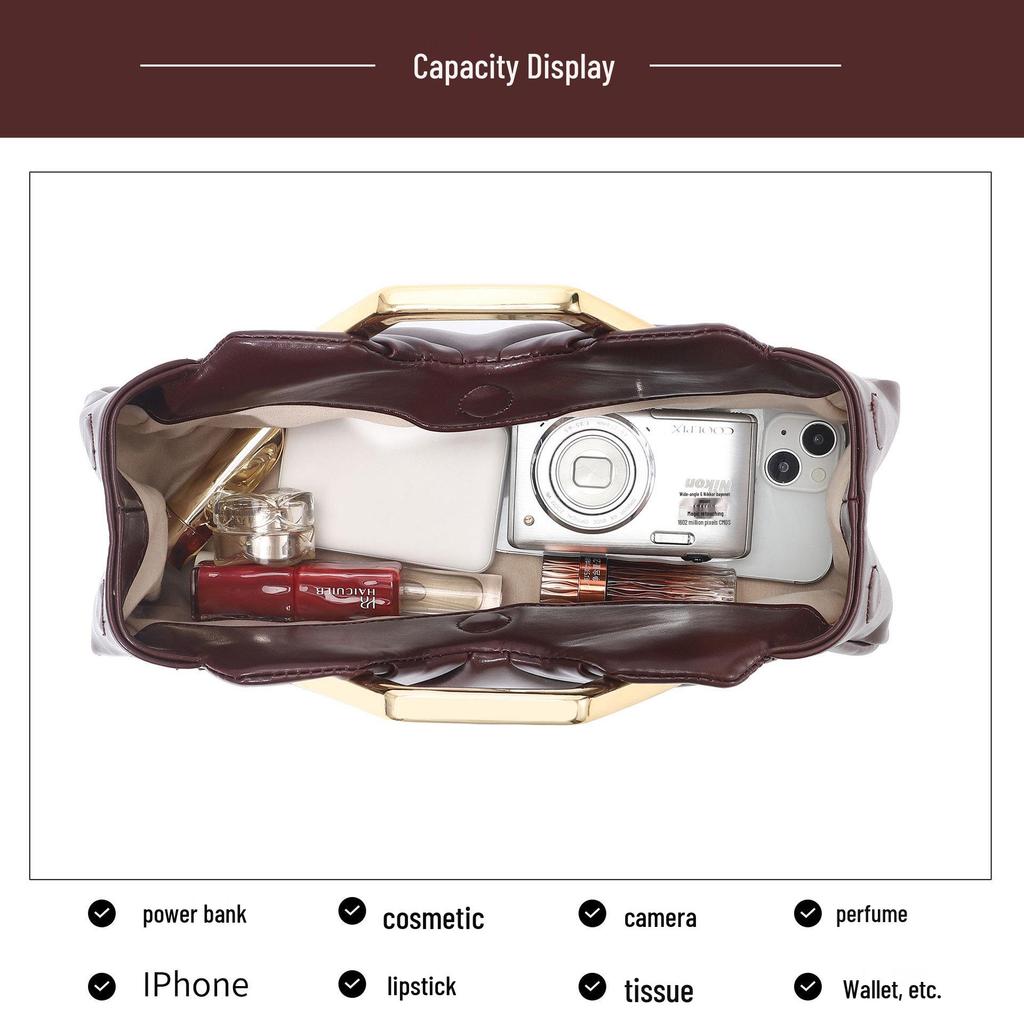 2025 Retro Cloud Bag: Pleated Women's Evening Handbag with Face-Shaping Design