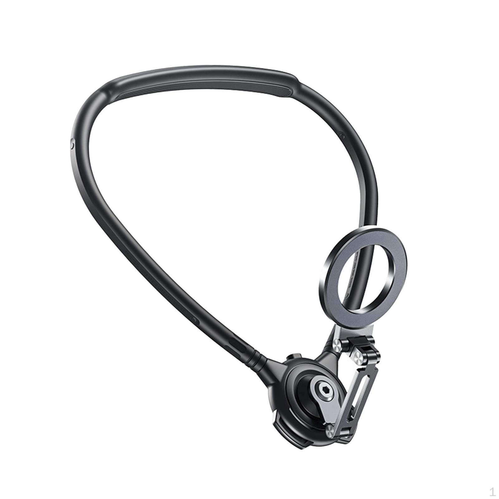 Neck Mount Phone Holder, Vlog Recording Necklace Lanyard, Stand for Food Blogging,