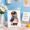 1/4Pcs Anti-Collision Sticker Soft Elastic Dog Belly Design Stress Relief Toy Kids Adults Portable Decompression Tool