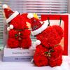 Valentine's Day Immortality Flower Rose Bear Gives Girlfriend and Child Birthday Gift Simulated Bear Christmas Gift