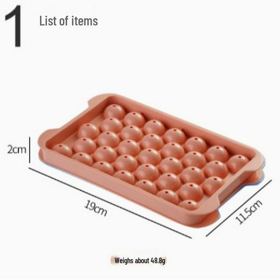 

Round Ice Ball Mold & Storage Box - Large Capacity Edible Ice Cube Maker for Home Refrigerator