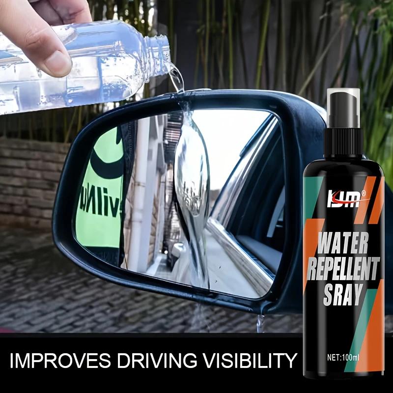 100ml Vodotěsný sprej - Povlak odpuzující déšť pro čelní skla, zrcátka a sklo automobilu, Lešticí sada pro dlouhotrvající ochranu