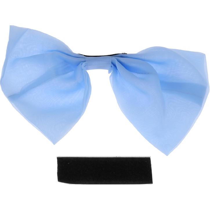 Motorcycle Helmet Accessories Decoration Large Bow for Motorcycle Bicycle Skiing Helmets Pink Mesh Sticker 1 Set