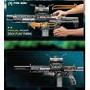 Pistola de Água Elétrica MK9 com Bico de Arma Realista Chama Brinquedo Totalmente Automática Jogo de Tiro de Verão na Praia ao Ar Livre para Crianças