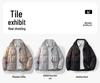 90% White Duck Down Puffer Jacket - Stand Collar, Fashionable, Trendy & Warm Outerwear