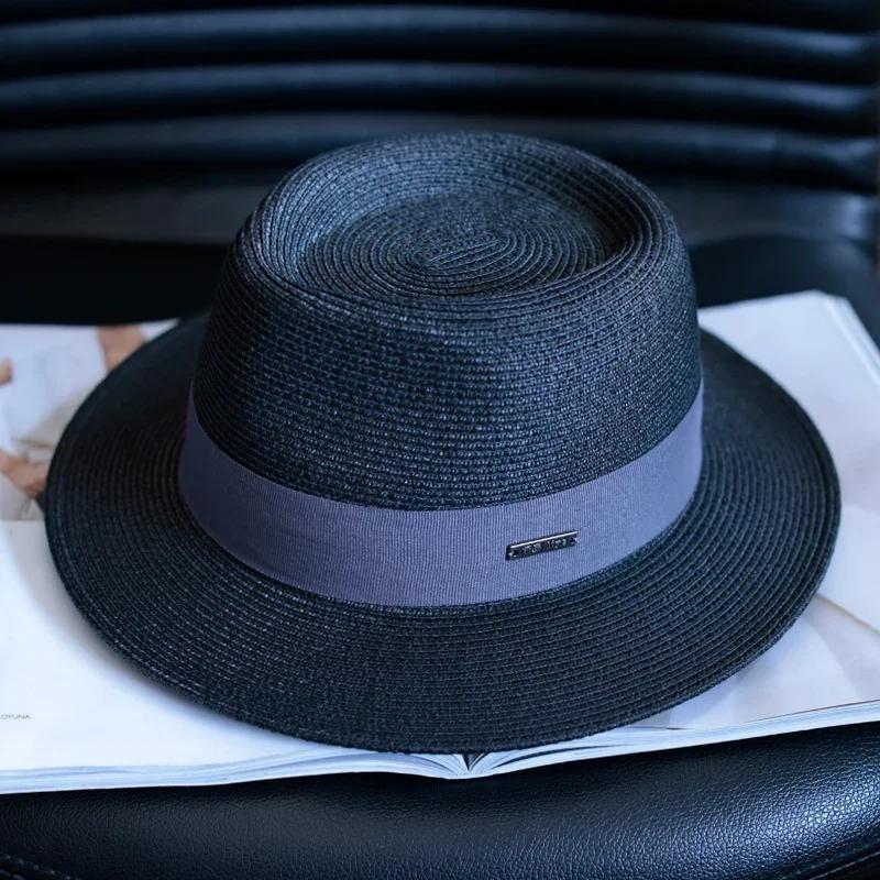 Big Head Designer Sun Hat  Panama Straw Hat  Large Size Summer Women/Men Wide Brim Beach Hat UV Protection Fedora Birthday Gift