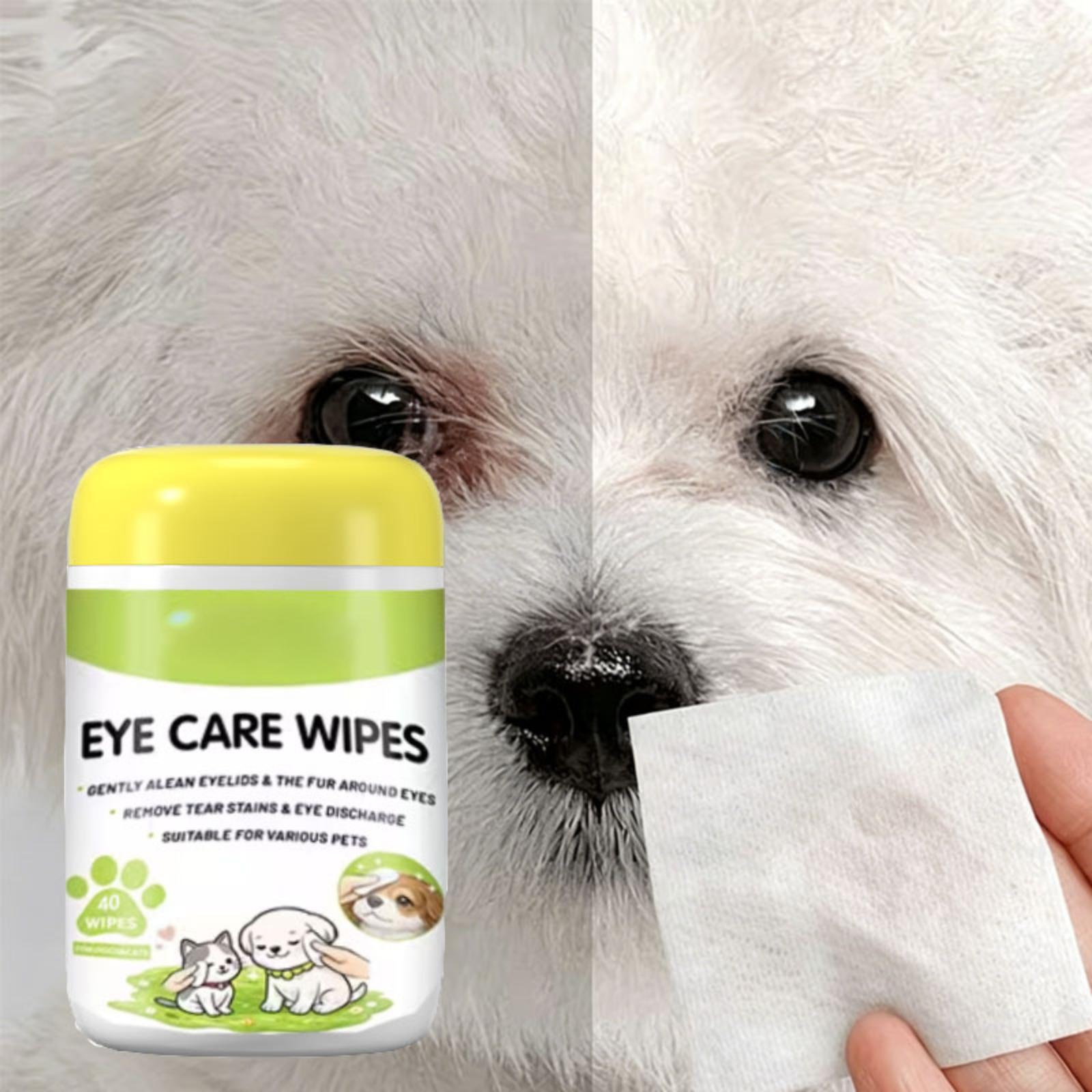 

Gentle Pet Eye Wipes, Suitable For Dogs, Cats, Rabbits, Hamsters, Horses, Etc.1ml One Size