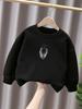 Children's Loose Round Neck Sweatshirt Pure Cotton Top for Spring and Autumn
