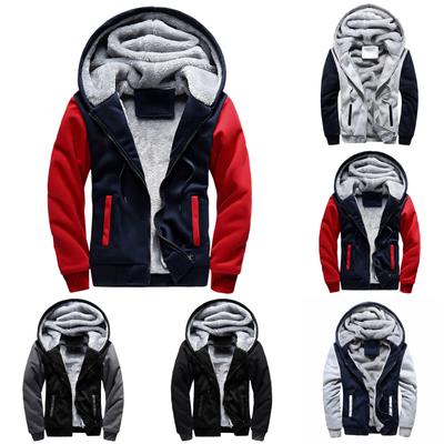 Men‘s Zipper Pullover Long Sleeve Hooded Sweatshirt Tops Blouse