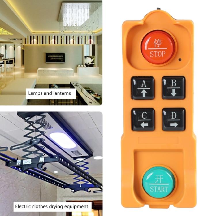 Sistemi di Controllo Remoto Wireless a 4/2 Pulsanti per Attrezzature di Sollevamento Industriale, Funzionalità di Sicurezza Migliorate, Controllo Remoto Wireless