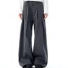 Unisex Trendy Striped Pleated Wide-Leg Drapey Pants - Autumn/Winter Collection