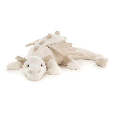 Sněžný drak 19,7" plyšová hračka Luxusně měkká, ideální pro děti a fanoušky fantasy