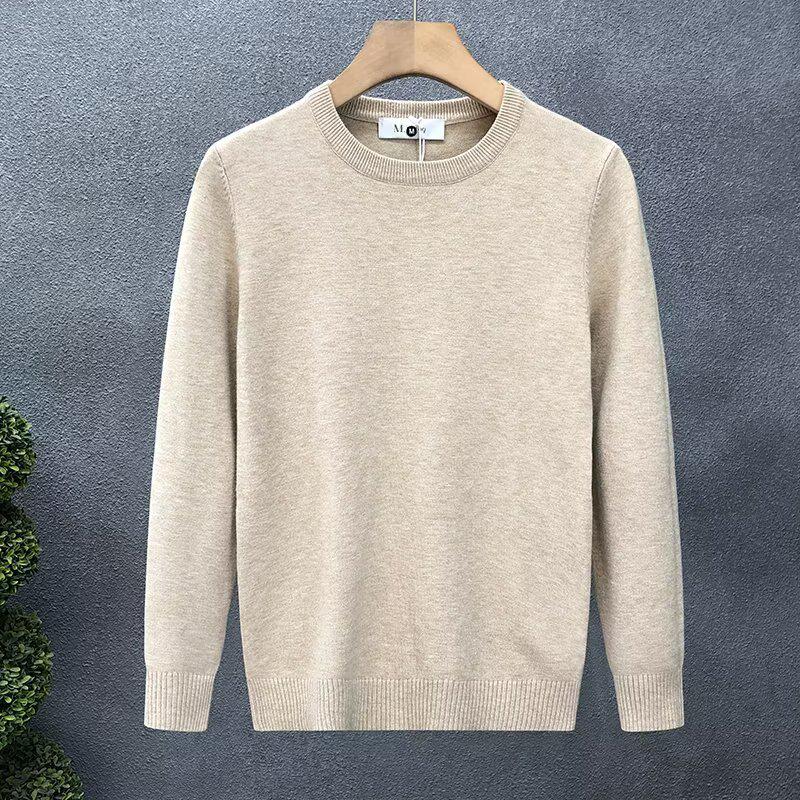 Men's Slim Fit Round Neck Warm Knitwear Pullover for Autumn and Winter