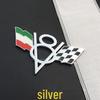 V8 Metal Car Decals for Chevrolet, Dodge, Jeep Tailgates - Includes American, German, British Flags