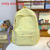 Waterresistant Student Backpack With Star And Moon Embroidery Design For Casual Travel And School