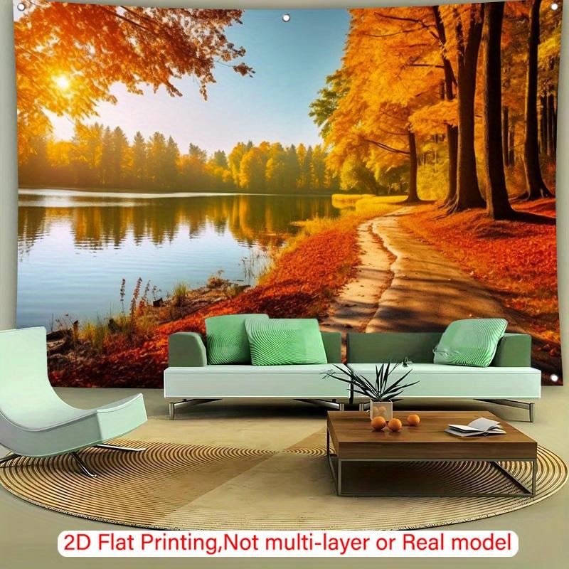 2D Plane, 1 Piece of Autumn Maple Leaf Themed Element, Suitable for Garden Courtyards, the Best Gift for Relatives and F