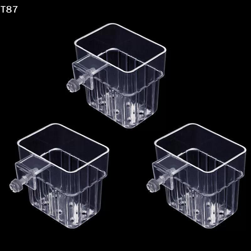 Pot Aquatic Plants Holder Aquatic Plant Cup Fish Tank Planter Aquarium Plant Basket Transparent Fish Tank Hanging Decorations