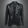 Mens Plus Size Biker Leather Jacket Slim Fit Real Sheepskin Short Coat Winter