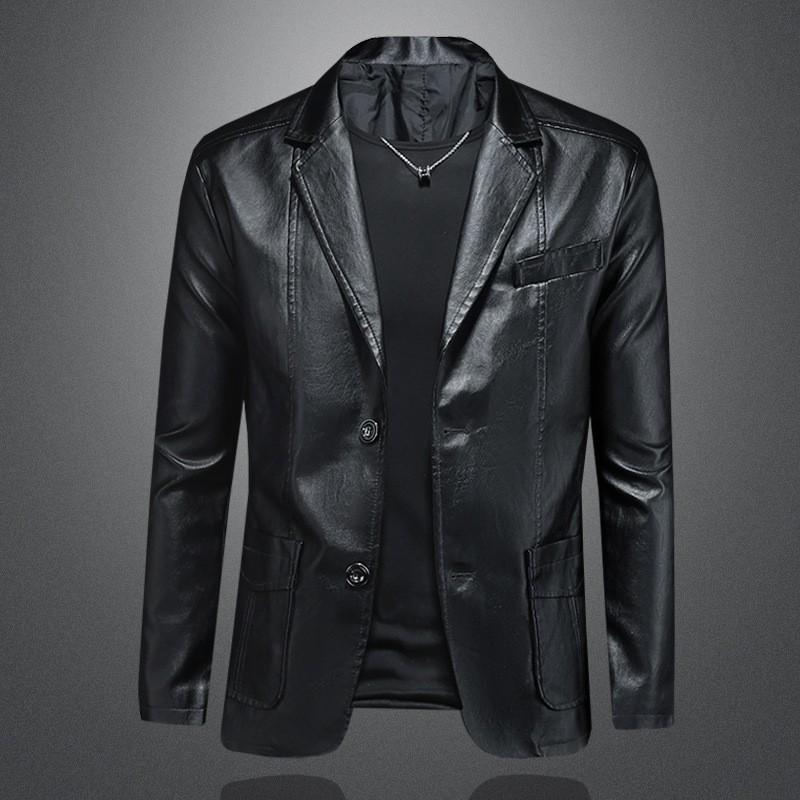 Mens Plus Size Biker Leather Jacket Slim Fit Real Sheepskin Short Coat Winter