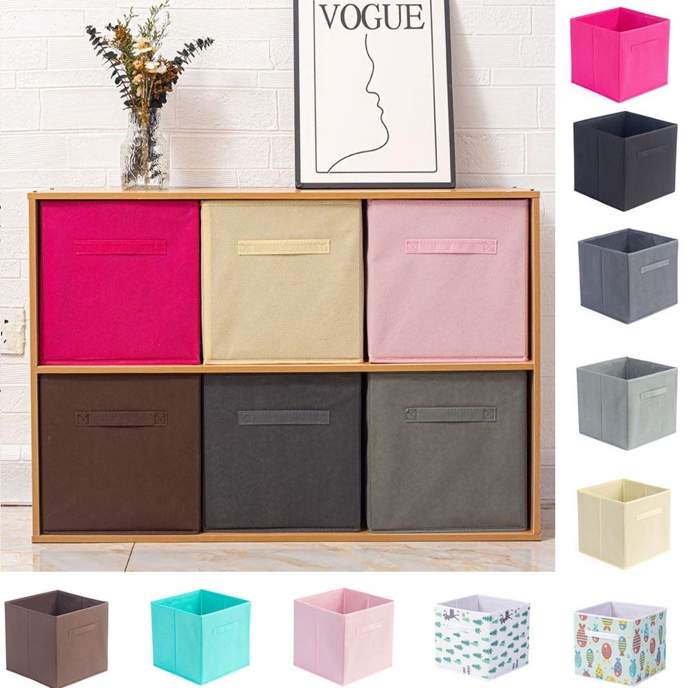 Foldable Square Storage Box Large Capacity Underwear Storage Box Cabinet Drawer Organizer  Nursery