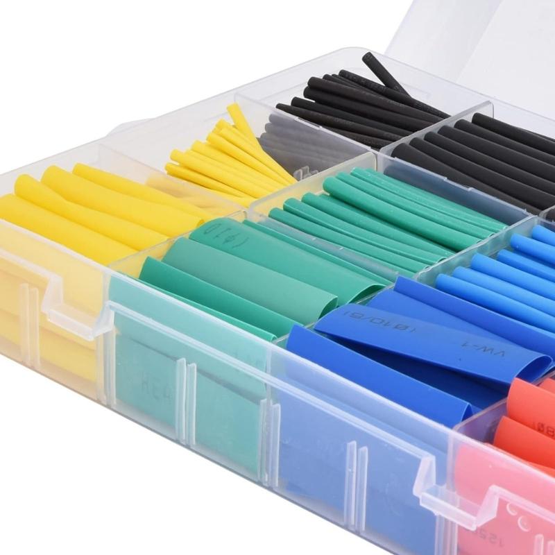 530/800Pcs Heat Shrink Tube Set Insulation Sleeving Wire Shrink Wrap for Wire Repairs Soldering Automotive Wiring