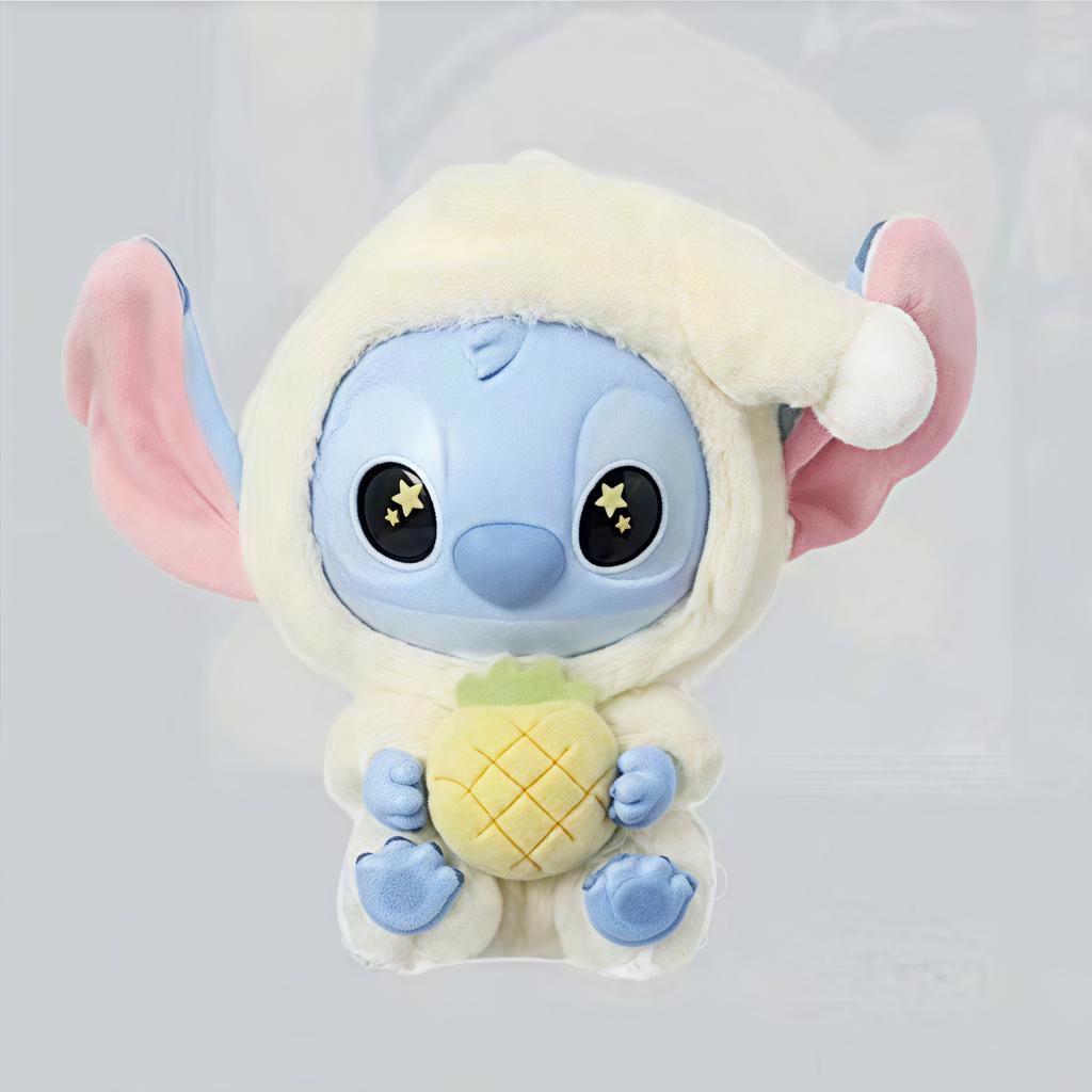 15CM Stitch Plush Toys Disney Kawaii 2025 New Vinyl Figure Doll Food Series Cute Exquisite Pendant Xmas Birthday Children's Gift