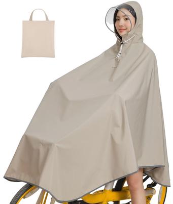 HeiDiga Cycling Rain Plus Rainy Season Perfect for School or Khaki Women's Raincoat, Poncho, Suit, Popular, Thin, Backpack-Compatible, Sizes,
