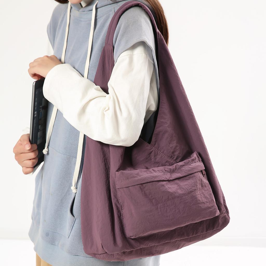 Fashion Casual Canvas Tote Bag Women's Trend Brand Large Capacity Underarm Bag Commuter Shoulder Bag Men's